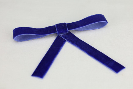 Polyester Woven Velvet Royal Blue