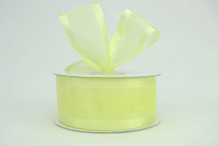 Satin Edge Sheer Organza Baby Maize