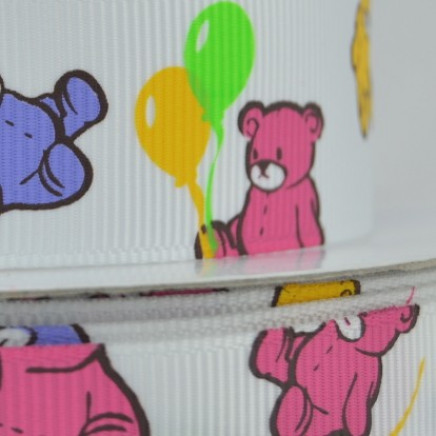 Grosgrain Teddy Bears Print
