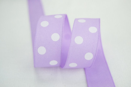 Grosgrain Polka Dots Light Orchid