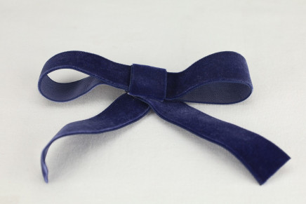 Polyester Woven Velvet Navy