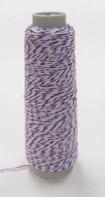 Bakers Twine Purple & White