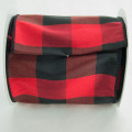 Wired Polyester Buffalo Check Black & Red