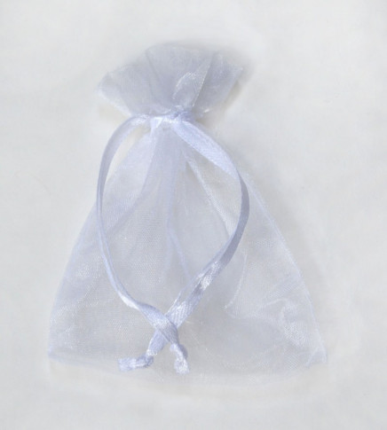 Sheer Organza Pouches White