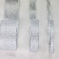 Twinkle Metallic Taffeta Ribbon Silver