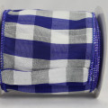 Wired Polyester Buffalo Check Blue