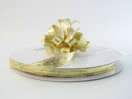 Metallic Pull Ribbon Gold