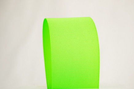 Solid Grosgrain Ribbon Acid Green