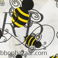 Wired Bumble Bee Taffeta Ribbon