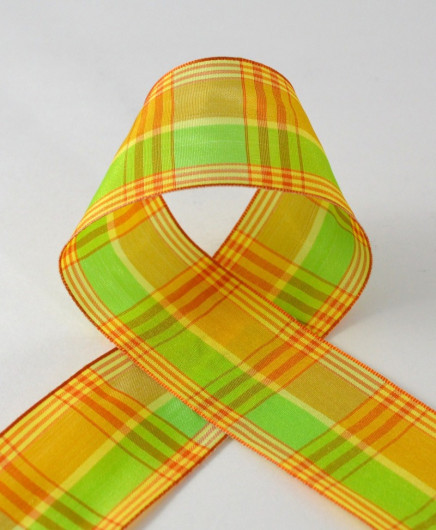 Wired Spring Plaid Taffeta Yellow