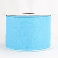 Wired Linen Ribbon Turquoise