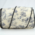 Wired Toile Ribbon Slate