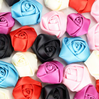 7/8" Wide Satin Accent Roses
