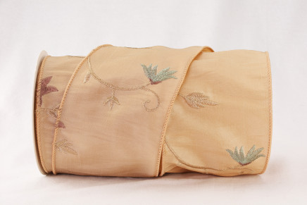 Wired Embroidered Taffeta 005