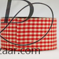 Wired Country Gingham Check with Sewn Edge Red