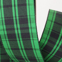 Wired Green Plaid Ribbon