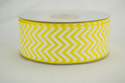 Grosgrain Chevron Daffodil