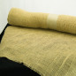 Jute Burlap Sheet Wrapper with Fringed Edge