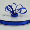 Royal Blue 3/8" Feather Edge Double Faced Satin 50yd Spool