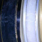 Satin Edge Sheer Organza with Metallic Trim