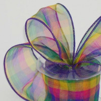 Wired Sheer Gingham Check