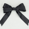 Black 1" Luxious® Double Faced Satin 25yd Spool