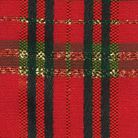 Christmas Plaid with Metallic Weave