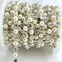Pearl & Rhinestone Trim
