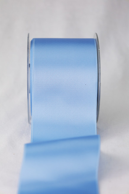 Swiss Double Face Satin Porcelain Blue