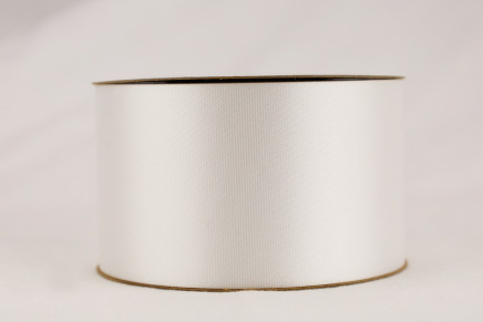 Outdoor Satin Acetate Ribbon White