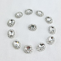Oval Rhinestone Stud