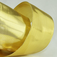 Wired Woven Metallic Lamé Ribbon