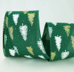 Wired Christmas Trees Print Ribbon