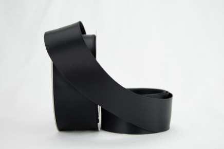Wired Double Faced Satin Black