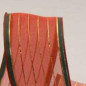 Taffeta Edge Sheer Organza with Metallic Pinstripe