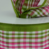 Center Striped Check with Satin Edge