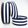 Navy 1-1/2" Grosgrain Mono Stripes 20yd Spool