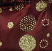 Wired Taffeta with Gold Fireworks Sparkle