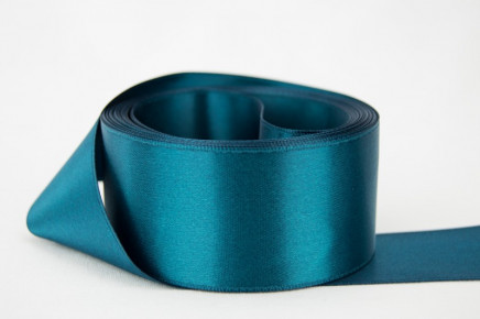 Double Faced Satin Military Blue