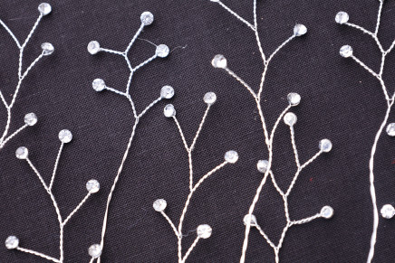 Decorative Rhinestone Crystal Floral Picks 12pc