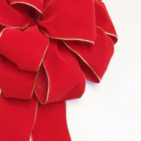 Waterproof Wired Velvet Bow