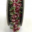 Red Rose Floral Embroidered Lace Trim