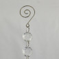 Large Crystal Clear Beads Garland with Silver Chain