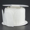 White 2" Flower Petal Pull Ribbon 10yd Spool