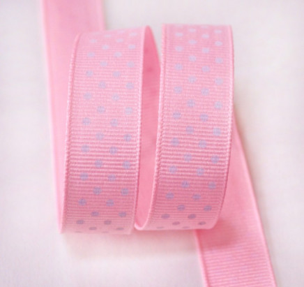 Grosgrain Swiss Dots Light Pink