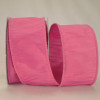 Hot Pink 2-1/2" Wired Polyester Dupioni 10yd Spool