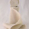 Natural 4" Linen Ribbon With Fringed Edge 5yd Spool