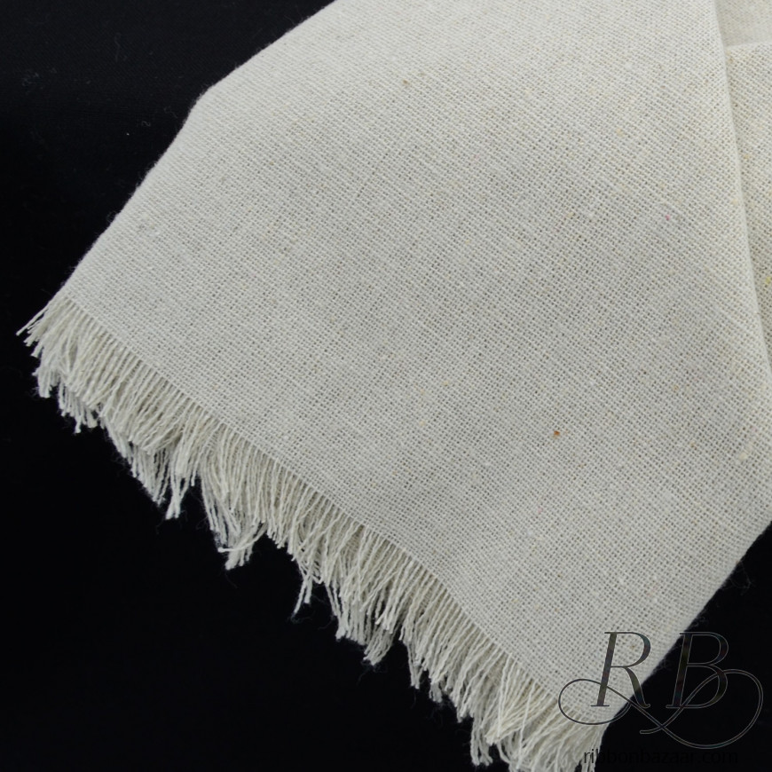 Linen Sheet Wrapper with Fringed Edge