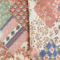 Wired Geometric Spring Patterned Cotton Ribbon