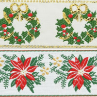 Wired Jacquard Christmas Wreaths